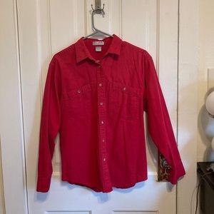 Vintage red button down